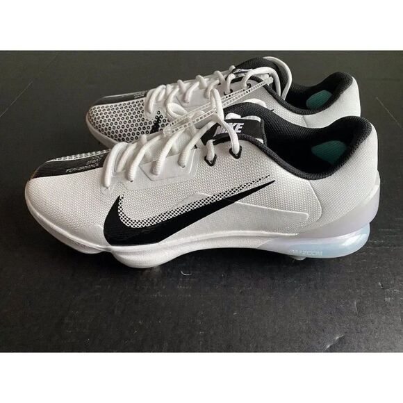 Men's Size 12 Nike Force Zoom 7 Pro Baseball Cleats White Black DC9905-103 NEW - Picture 3 of 9